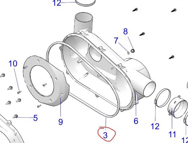 Variaattorikotelon tiiviste  SEAL-OUTER CLUTCH COVER